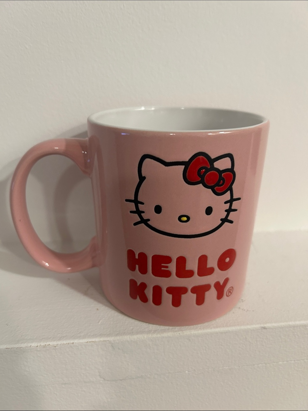 Pink Hello Kitty Red Bow Mug 20oz Sanrio